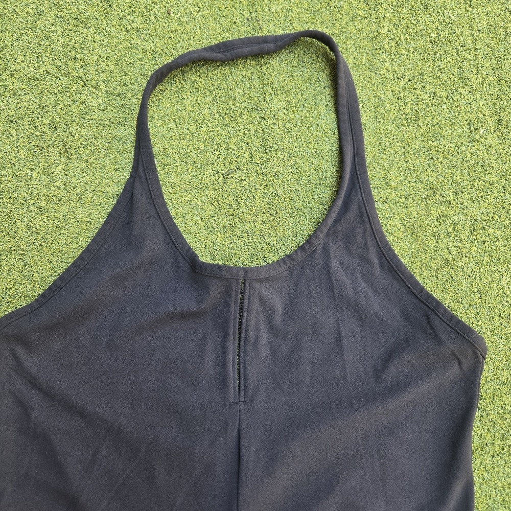 Nike Jumpsuit Women's Large Black Dri-fit Halter Sleeveless - Picture 4 of 13